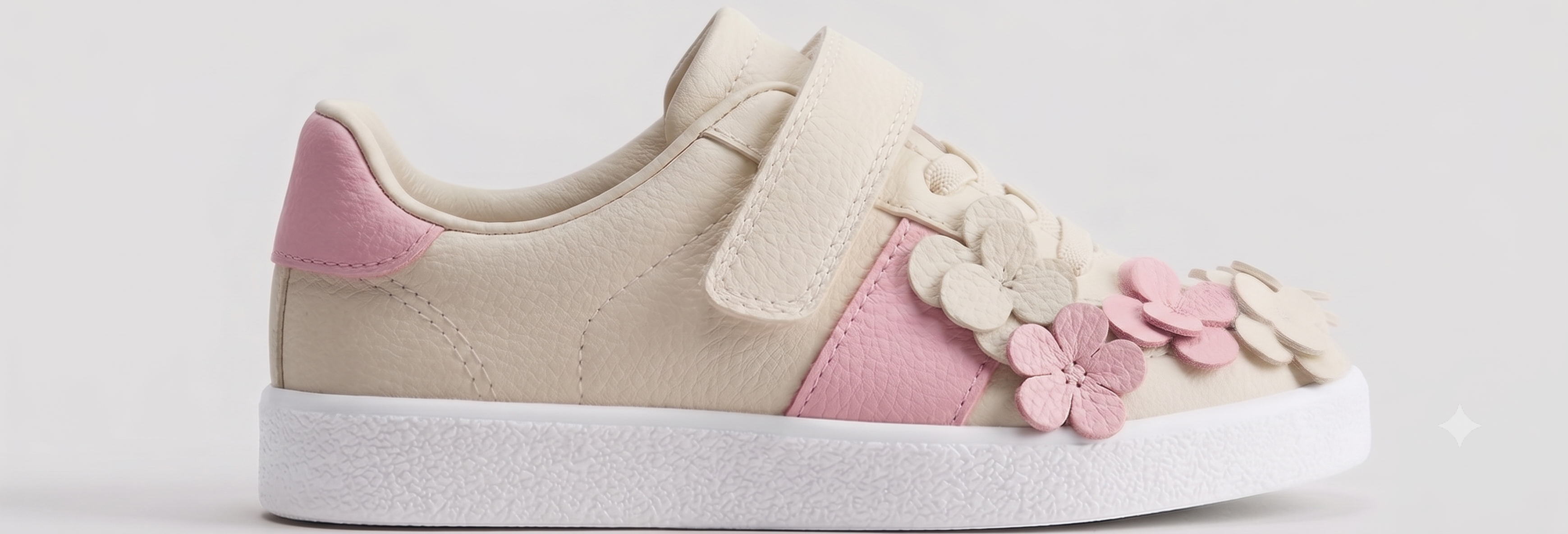 Kids Velcro and Elastic Vulcanized Sneaker