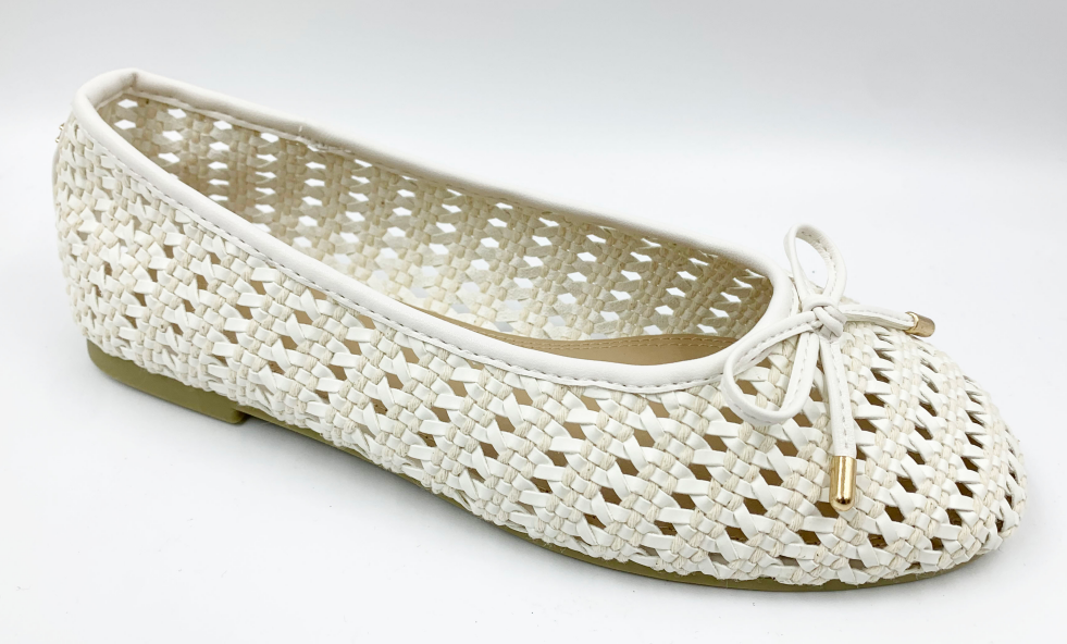 Womens Ballet Shoe with Weaved Upper